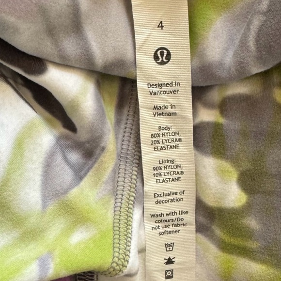 LULULEMON: THROWBACK PRINT 27” ALIGN - Picture 3 of 10